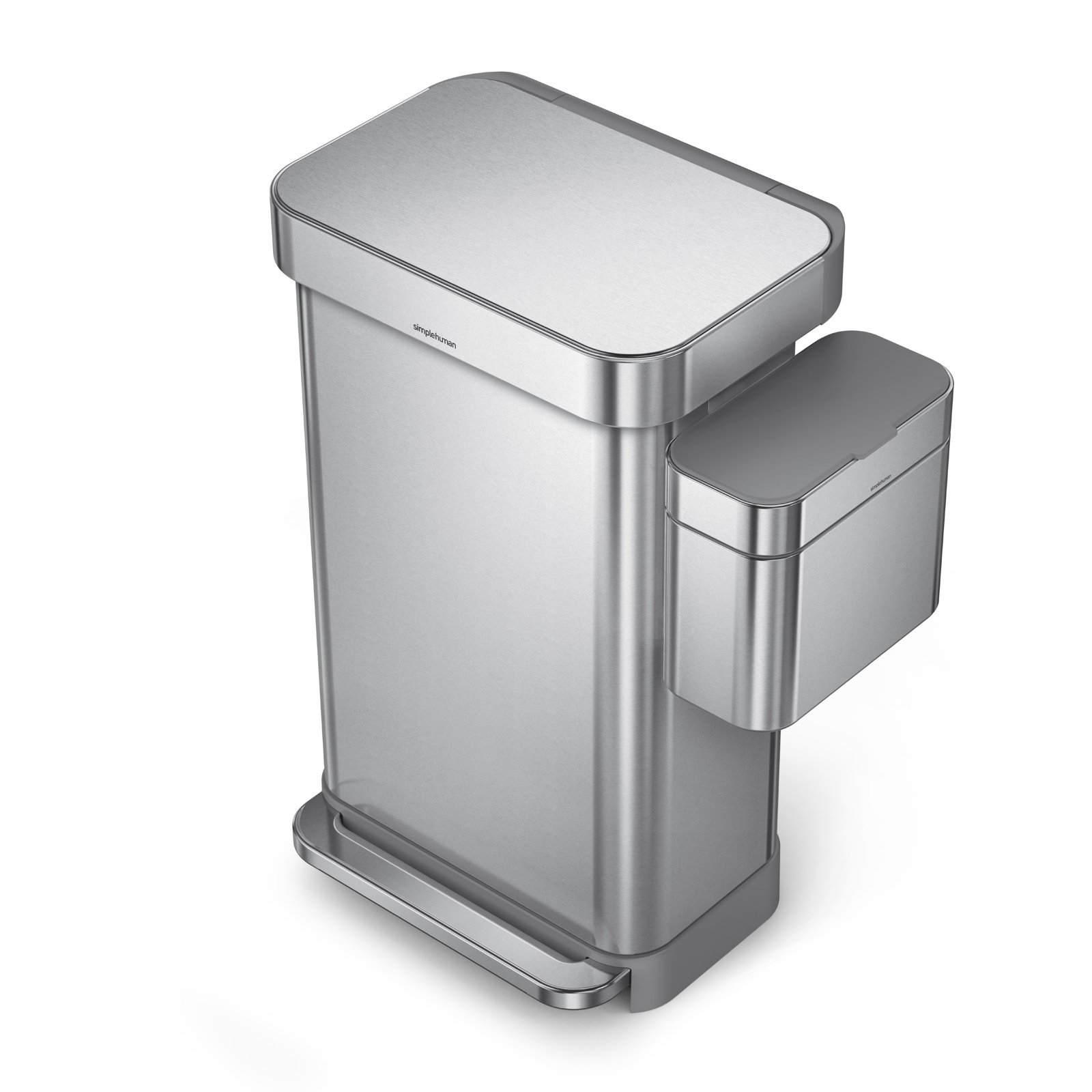 simplehuman 1.06gal Compost Caddy, Stainless Steel