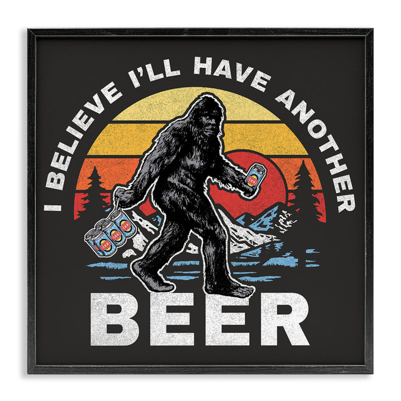Un autre monstre de bière, estampe numérique de Jedco Brands, Inc., Giclée encadrée noir minuit, H 17 po x l 17 po