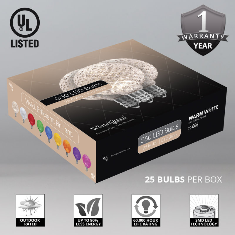 25 Watt Equivalent 130-Volt Light Bulb