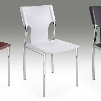 Chaise d'appoint en cuir Zella