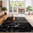 Stylish Woven Carpet, 4 x 6 Feet, 100% Polyester | Antibacterial, 3D Digital Printing, Non-Slip PVC Felt Dot Underside | Machine Washable, 0.4 in Pile Height, Perfect for Living Room & Bedroom Decor-1751950959