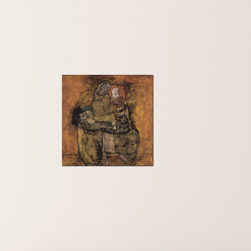 Egon Schiele - Wrapped Canvas Painting, 50cm H x 50cm W x 1.8cm D
