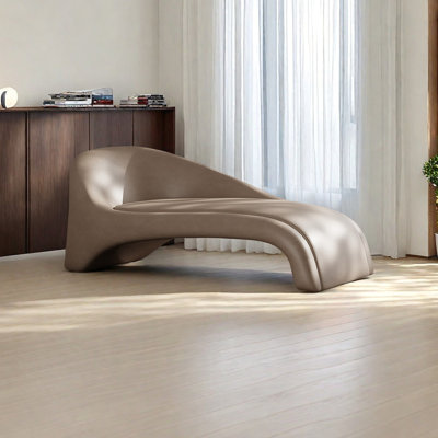 Fauteuil inclinable d'appoint de style moderne en similicuir