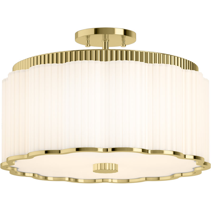 Tresdoux™ Semi-Flush Light, Polished Brass