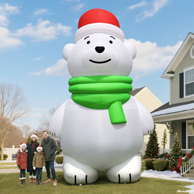 Décoration de Noël gonflable géant avec souffleur d'air Wellcomer