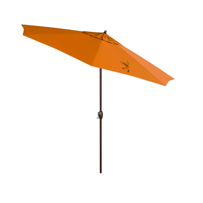 Parasol de marché 9 pi Murrey, Toile Sunbrella® tangerine