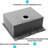 30 Inch Stainless Steel Kitchen Sink, Single Bowl, Drop - In, Workstation, Rust Material, Customized 5 Accessories, Offset Drain For Space, Sound Absorbing Closet,