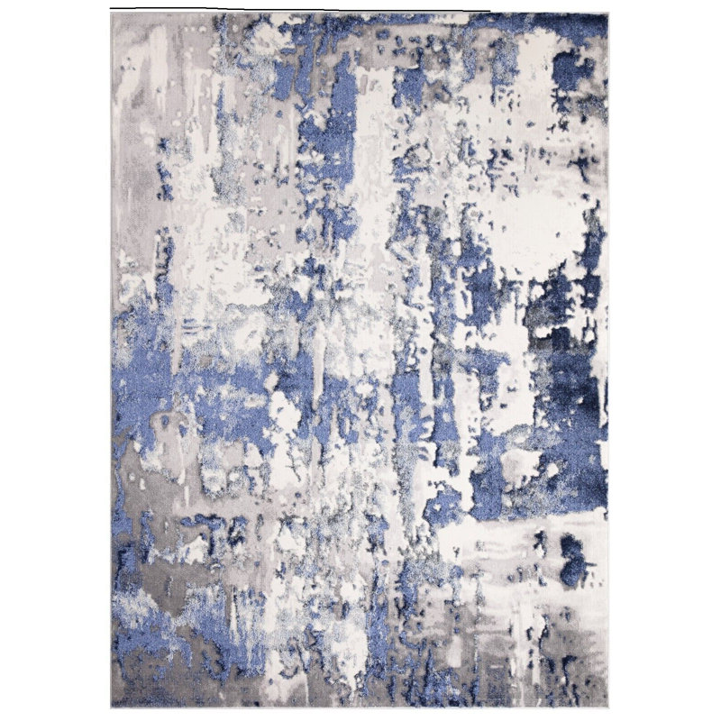 Stockard Abstract Area Rug, Rectangle 80 x 150cm