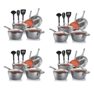 44 - Piece Non-Stick Aluminum Cookware Set