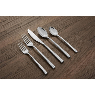 100 Pieces Silverware Set Stainless Steel Flatware Set for 20 Silver Flatware Sets Include Fork Knife Spoon Set, Mirror Finished, Dishwasher Safe