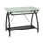 Bonita Glass Top Metal Base Computer Desk
