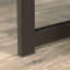 Industrial Desk With Hutch, Brown Finish