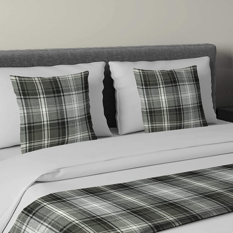 Brewton Throw Blanket, Charcoal/Grey