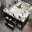 Space-saving Modern Vanity & Sink, Black Sintered Stone For Small Bathrooms