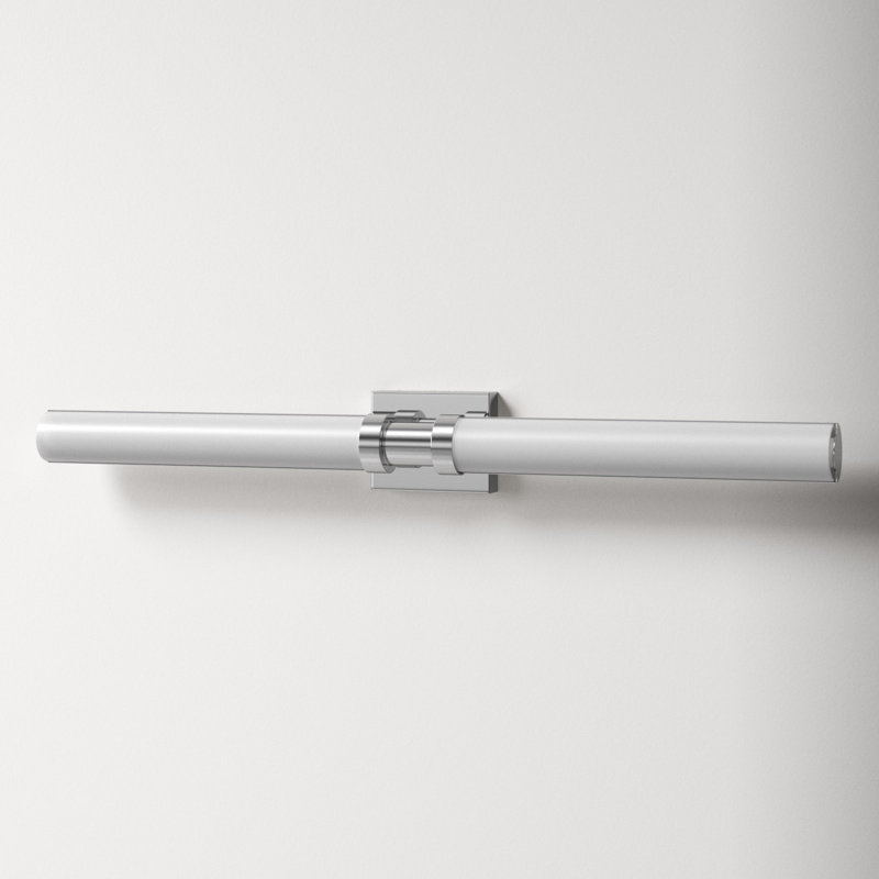 Kelan Single Frosted Dimmable LED Vanity Light, Chrome