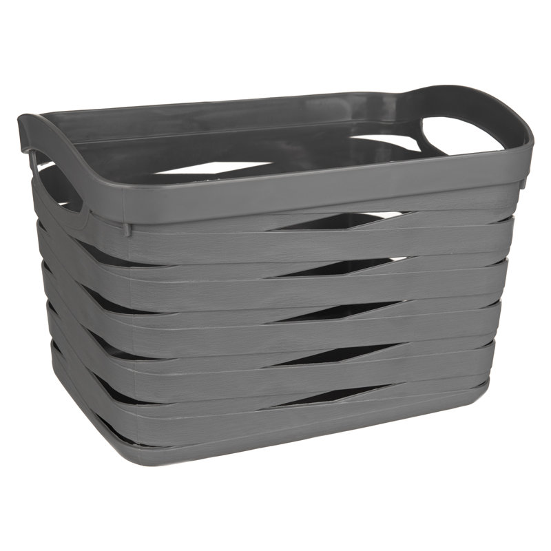 LIVIVO Plastic Decorative Basket, 24cm H x 36cm W x 26cm D