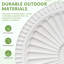 Custodge 22 lb Base de parasol de patio autoportante en résine-1551300461