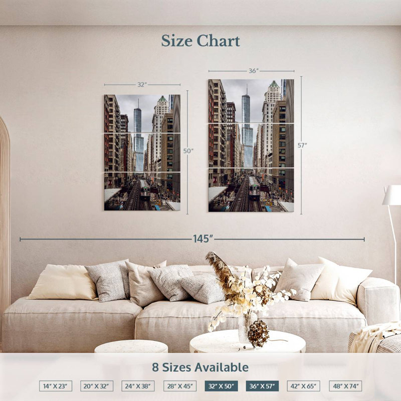 Nicci Chicago Train Ride, 50" H x 32" W