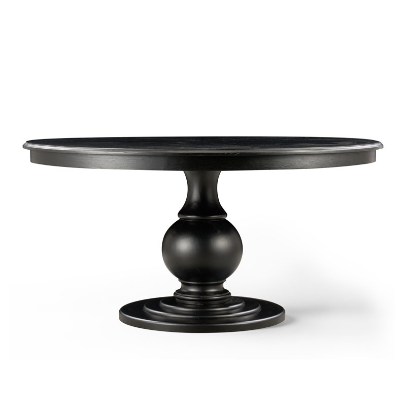 59.8" Round Solid Wood Dining Table