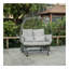 2 person Swing egg chair with rocking glide frame and cushion