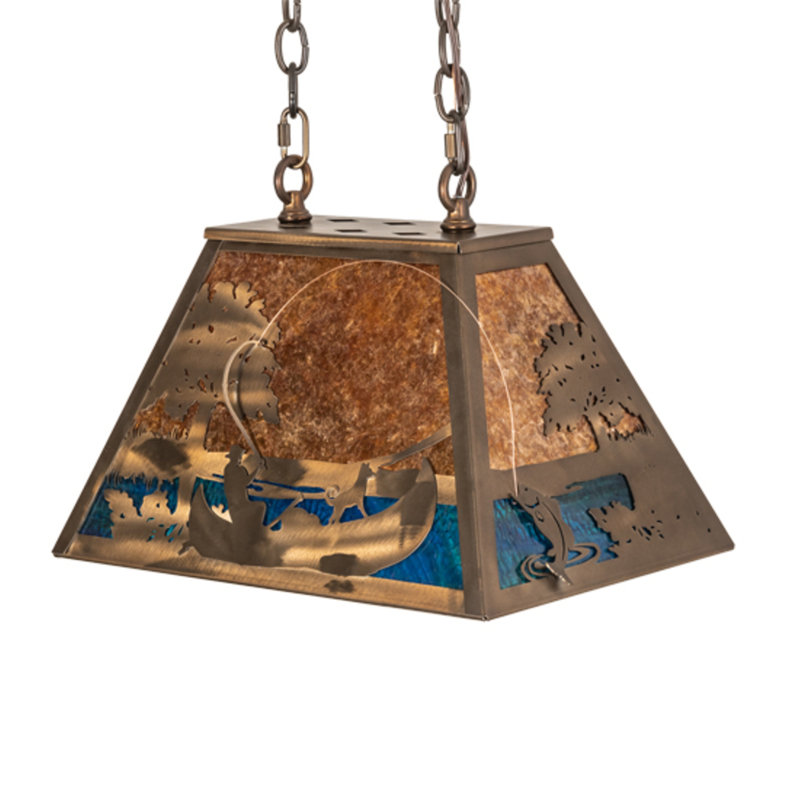 Bass And Fisherman 1 - Light Pendant