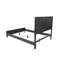 Lit espresso en X - Rustique moderne