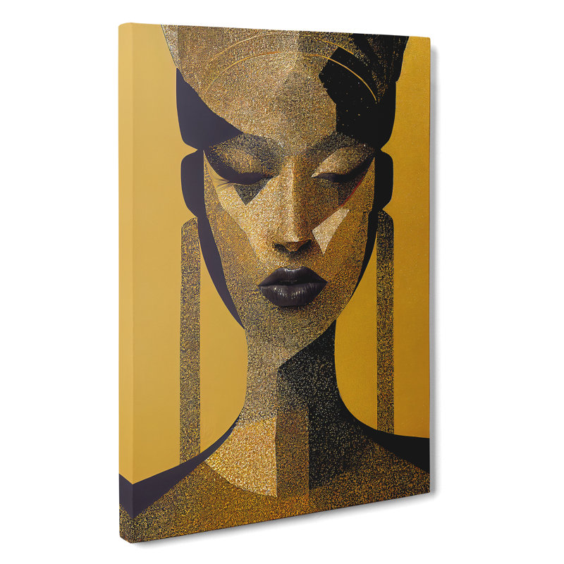 Golden Woman - Wrapped Canvas, 50cm H x 35cm W