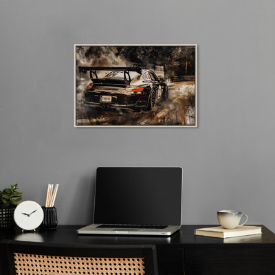 Solid Drive Sport Car Man Cave Wall Art by Notoriart