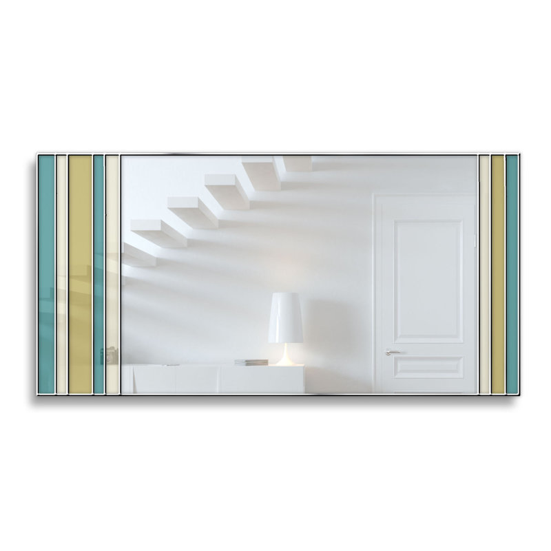 Haileyville Flat Wall Mirror, Grey
