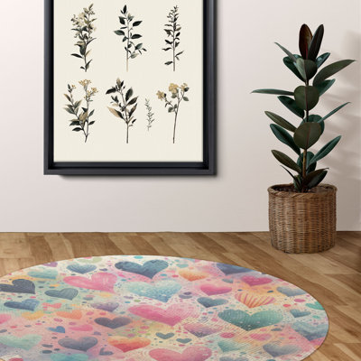 Tapis tressé Love Splash Bursts
