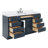 Thornaby 66'' Solid Wood Single Bathroom Vanity with 1.5'' Carrara Quartz Top-1257290975-1215536296