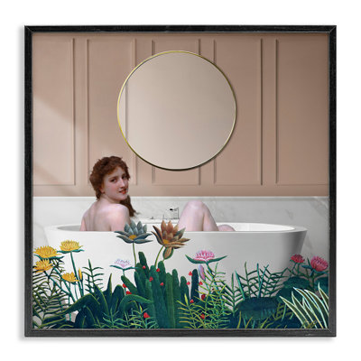 «Vintage Lady in Bath», giclée par Seven Trees Design