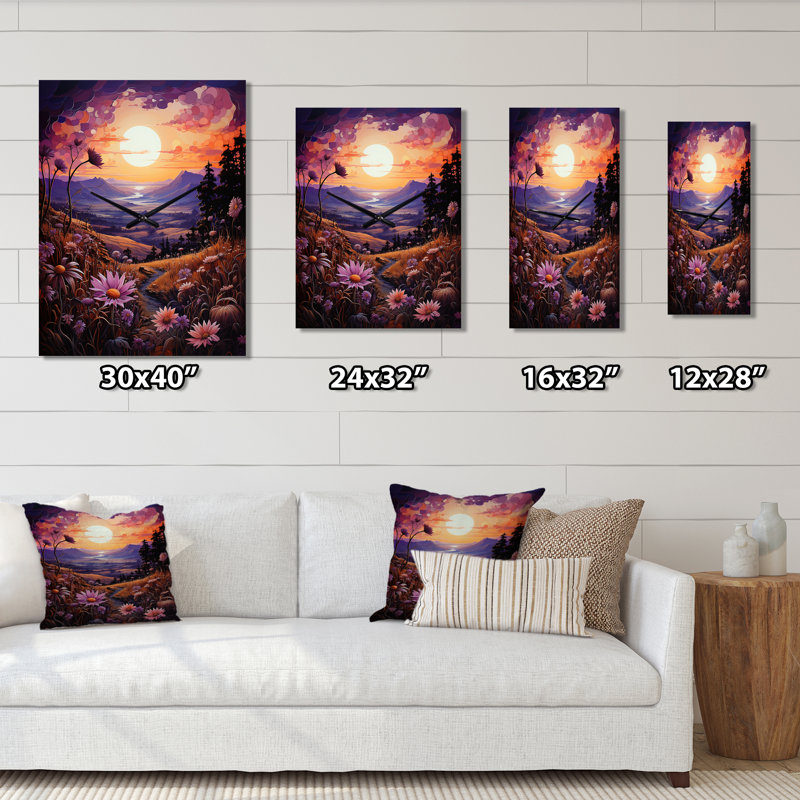 Eurel - Horloge murale tournesols, Grand