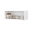 Armoire murale pour le rangement des essentiels de cuisine - blanc, P 12,5 po x H 12 po x l 30 po, panneau de particules, grattoir, épices, bols et poignées Modern 12,5 po, enduit, vous permet de garder votre espace en ordre