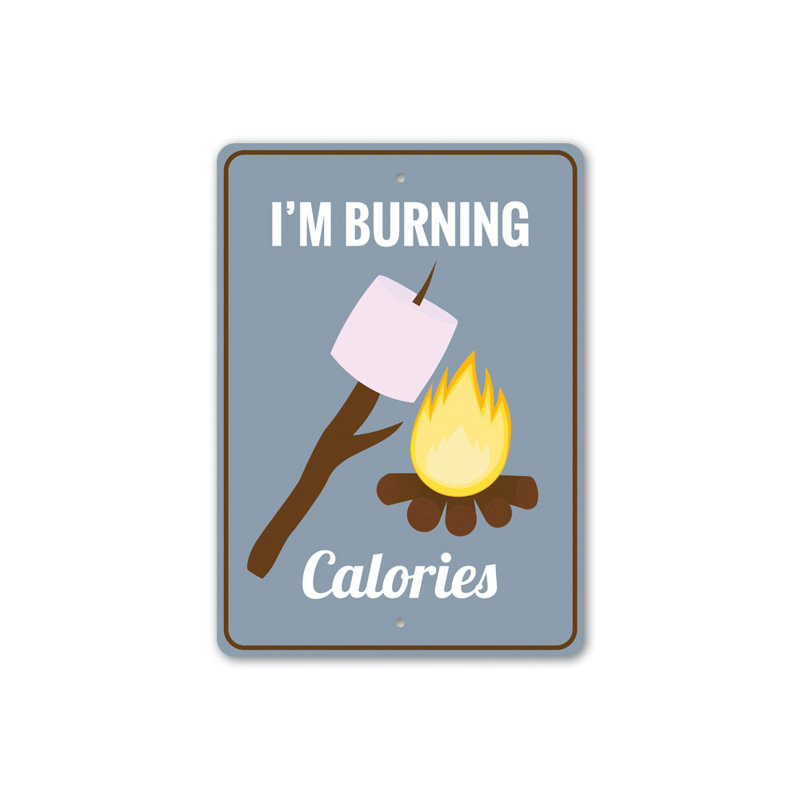 Plaque en aluminium «Funny Smores», H 18 po x l 12 po x P 0,06 po