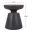 Table d'appoint d'extérieur en béton léger
