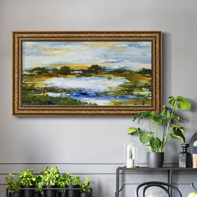 Lazy River - Reproduction de photo sur toile, H 25 po x l 45 po x P 1 po