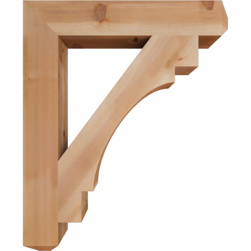 Support lisse Merced Craftsman, Cèdre rouge, H 44 po x l 5,5 po x P 36 po