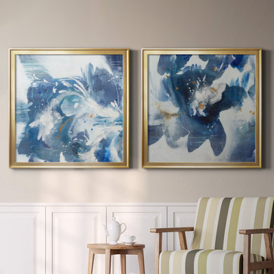 Blue Velveteen - ensemble de 2 reproductions d'art sur toile