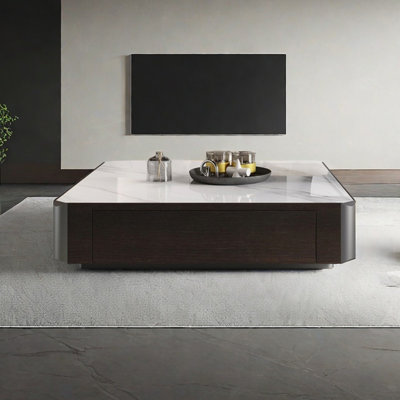 Table basse carrée légère et moderne