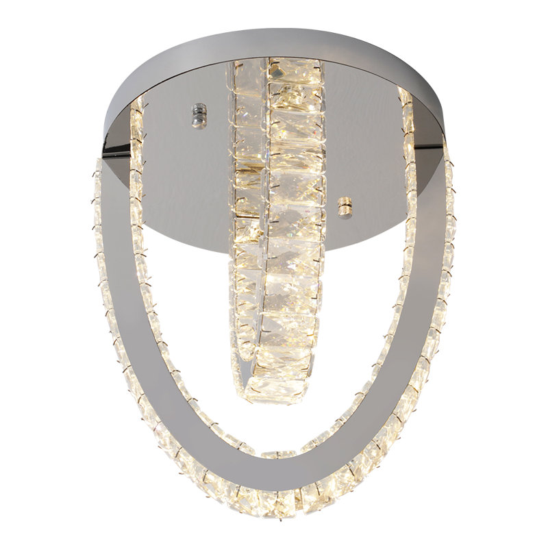 3-Light Crystal LED Chandelier, 30cm