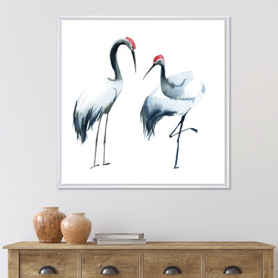 Deux ombrelles noires et blanches - Peinture sur toile