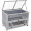 Cage à hamster en gris, plateau en bois avec plateau amovible, roulettes, plateau et façade ouverts, tunnel d'escalade équipé pour les tunnels gris d'activité et à l'avant - Rats de souris pour petits animaux idéaux, niveaux multiples