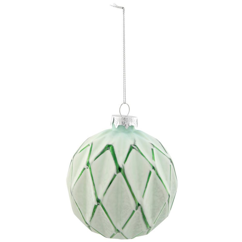 Boules de Noël mates 4 po (100 mm), Vert