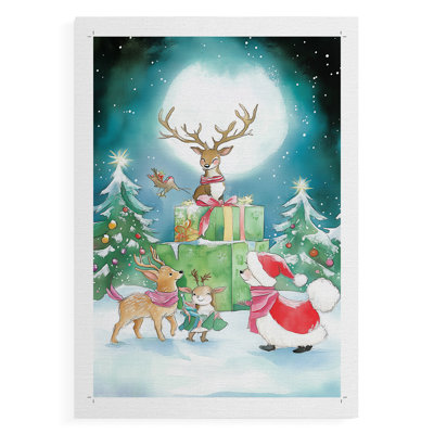 Christmas Holiday Art DCCLXVI - Impression sur toile seulement - NON-CADRE