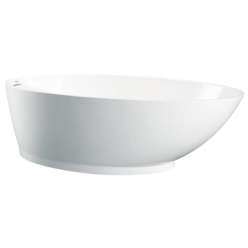Gateway 70'' L Freestanding Air Bathtub, Glossy White