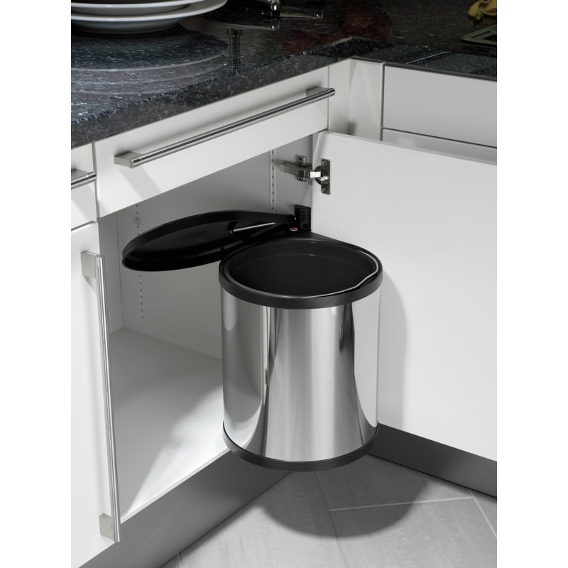 Poubelle de 4 gallons en acier inoxydable, Stainless Steel