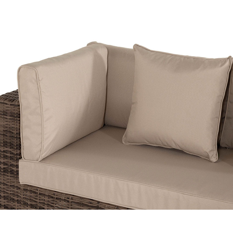 140cm Wide Straight Patio Sofa with Cushions