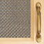 Antique Woven Brass Crimp Single Flat Grill-71824092