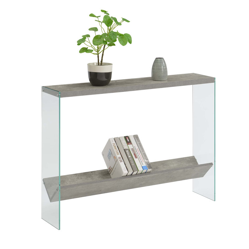Allegonda 42'' Console Table, Faux Birch